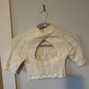 free people cropped sweater top